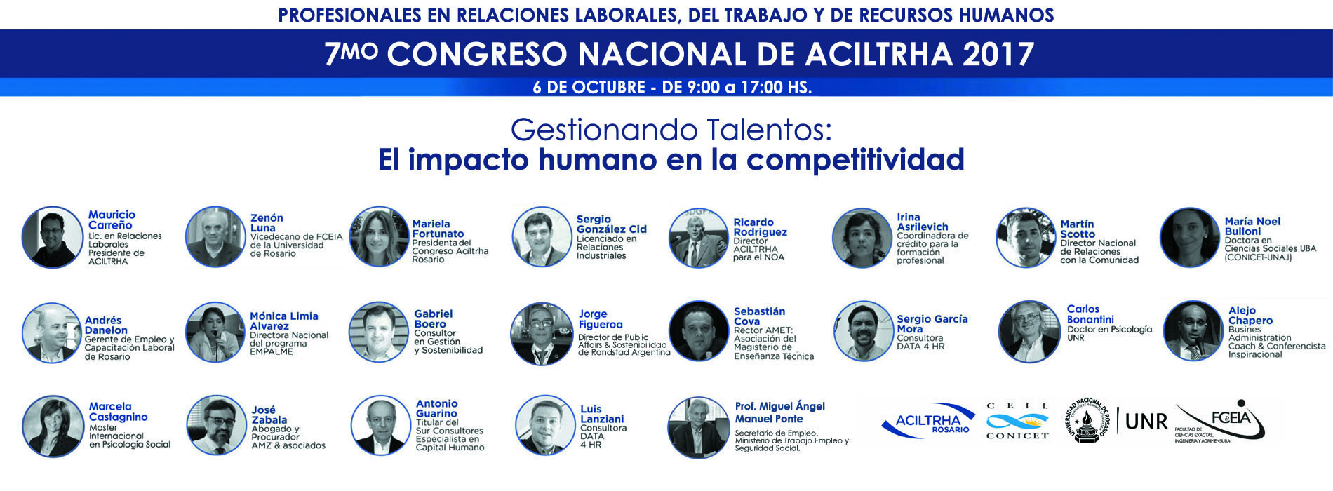 7mo CONGRESO NACIONAL DE ACILTRHA «Gestionando Talentos: el impacto humano en la competitividad» | 2017