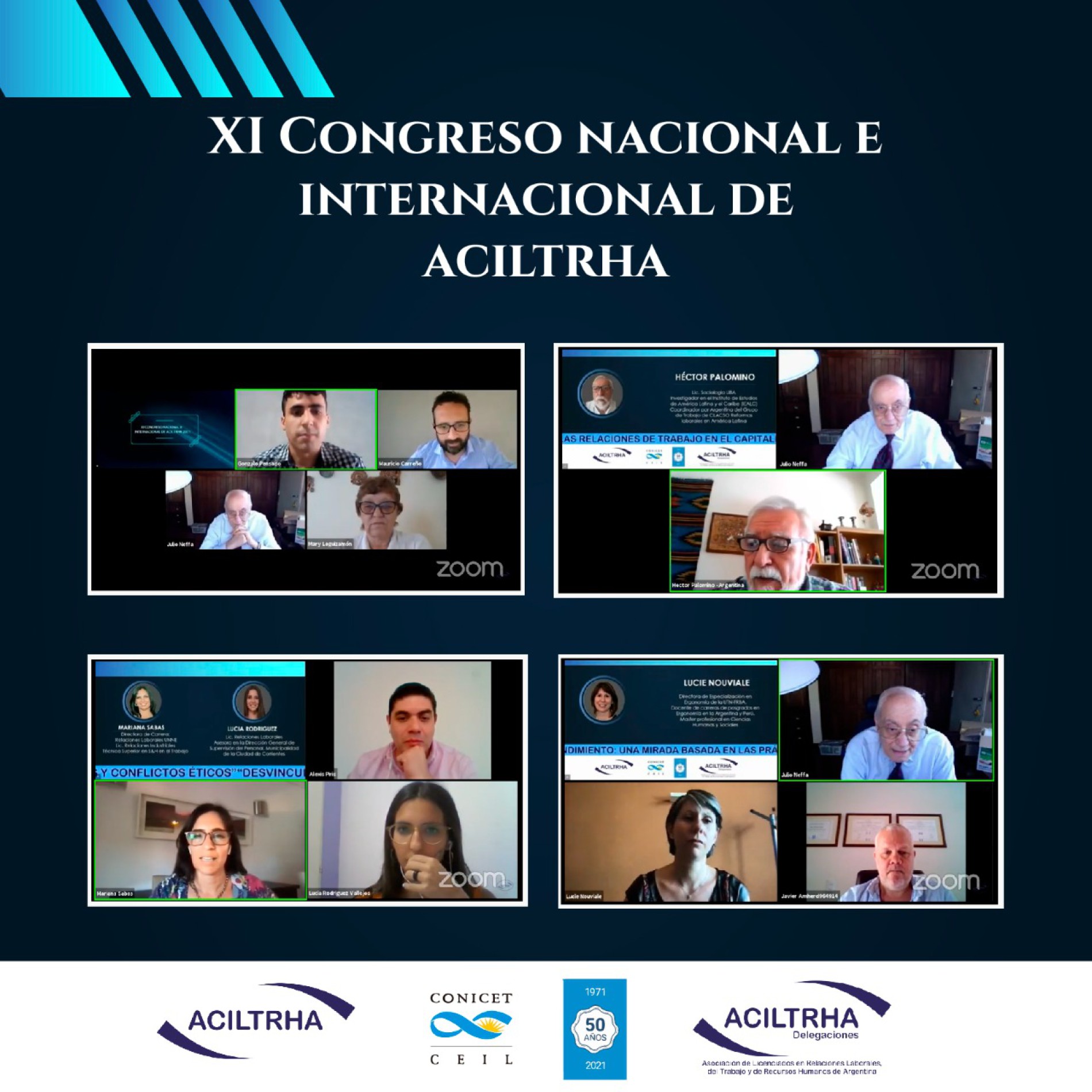 XI CONGRESO NACIONAL E INTERNACIONAL DE ACILTRHA 2021 | «Mercado de trabajo: competencias profesionales, aportes al ejercicio de la profesión, idoneidad y ética en la función»